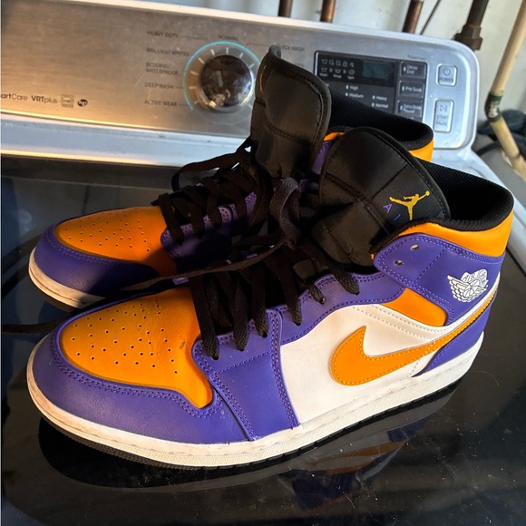 Nike Athletic Shoes - Purple, Orange, and White - Picture 1 of 3